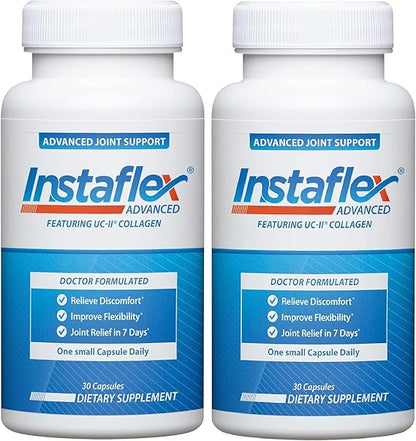 Instaflex Advanced Joint Support Nutritional Supplement Capsule with Doctor Formulated Joint Relief Supplement, Featuring UC-II Collagen & 5 Other Joint Discomfort Fighting Ingredients, 60 Ct - Trending Wellness Store