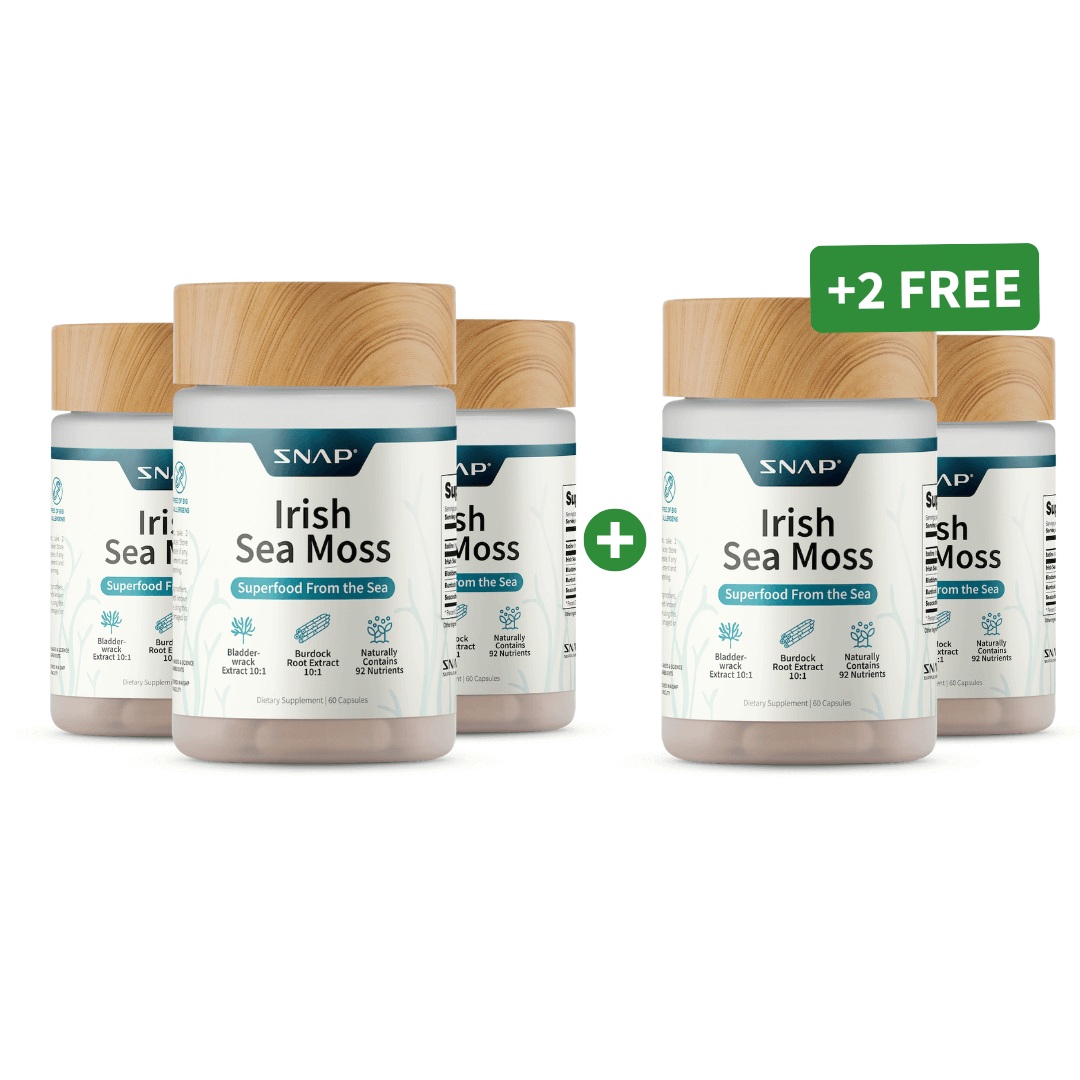 Irish Sea Moss with Iodine Energy Support - Buy 3, Get 2 FREE! - Trending Wellness Store