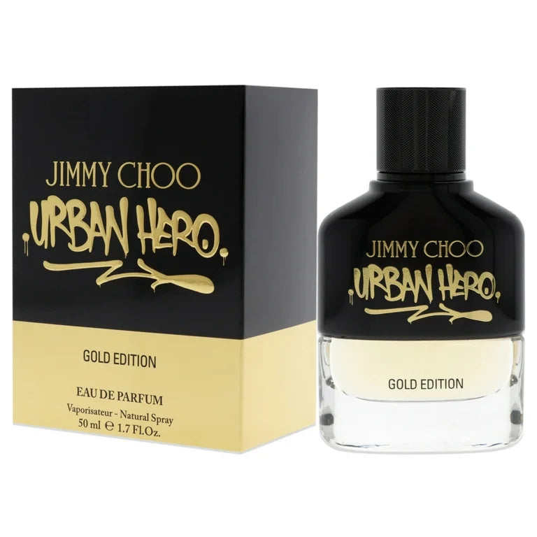 Jimmy Choo Urban Hero Eau De Parfum Spray Gold Edition for Men - Trending Wellness Store