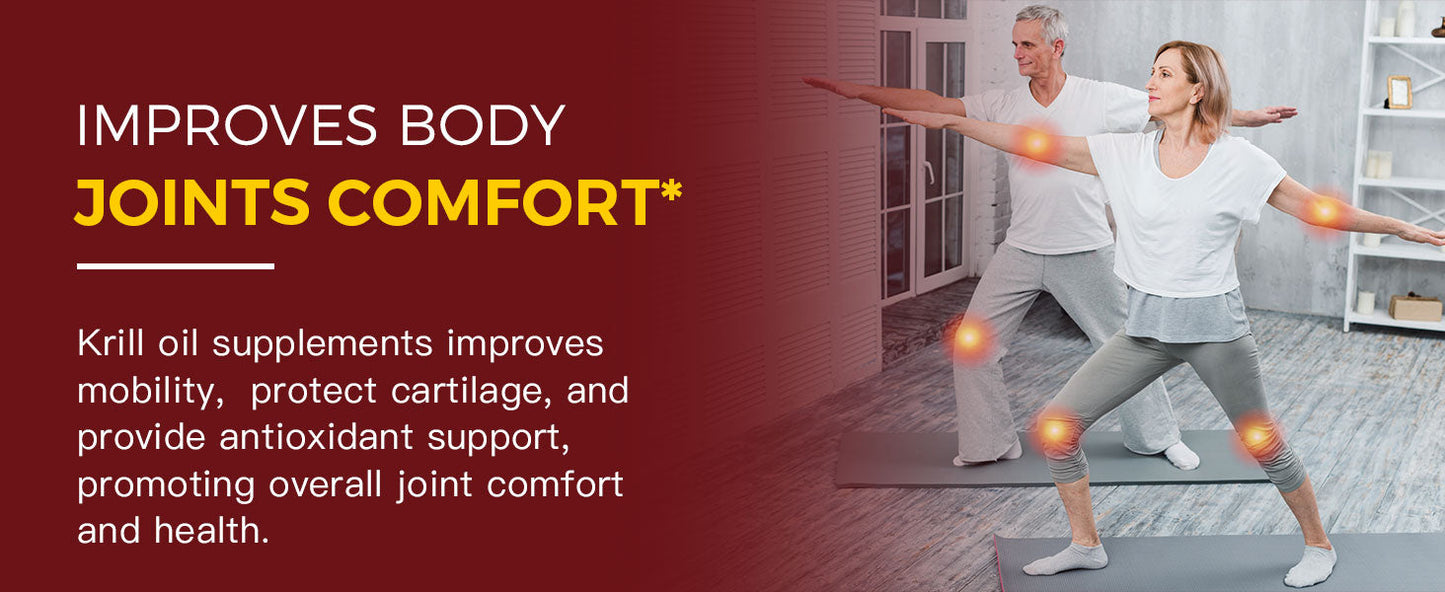 Krill Oil 2000mg with Omega-3 + Astaxanthin, 60-Day Supply - Trending Wellness Store