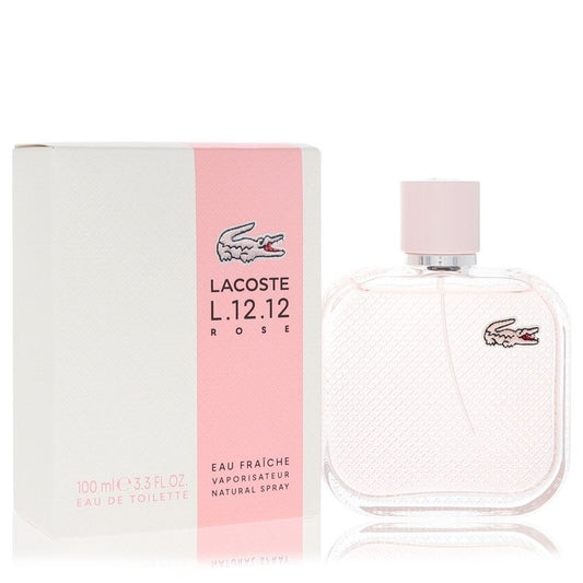 Lacoste Eau De Lacoste L.12.12 Rose Eau Fraiche by Lacoste Eau De Toilette Spray 3.3 oz for Women - Trending Wellness Store