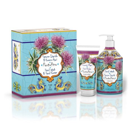 Le Maioliche Art Edition Gift Set: Portofino Liquid Soap & Hand Cream - Trending Wellness Store