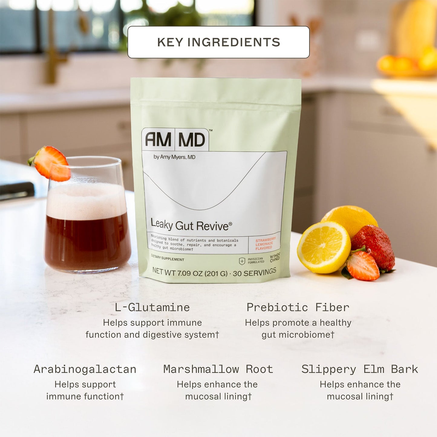 Leaky Gut Revive - Strawberry Lemonade - Trending Wellness Store