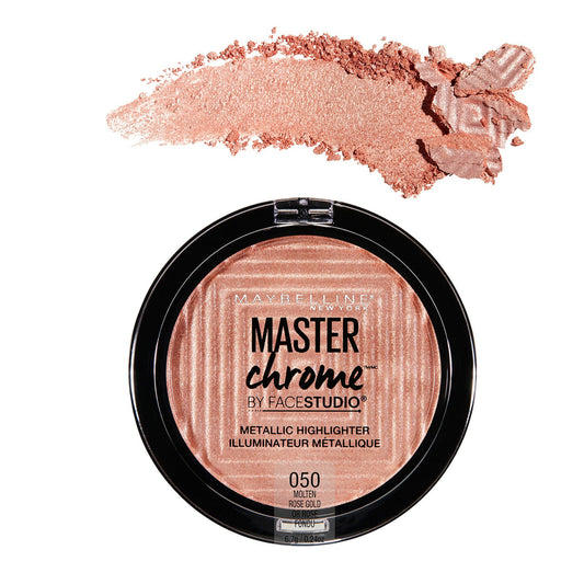 MAYBELLINE FaceStudio Master Chrome Metallic Highlighter - Molten Rose Gold - Trending Wellness Store
