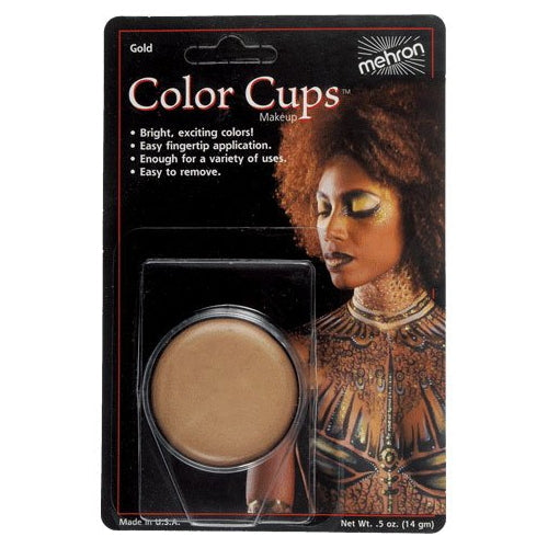 mehron Color Cups Face and Body Paint - Gold - Trending Wellness Store