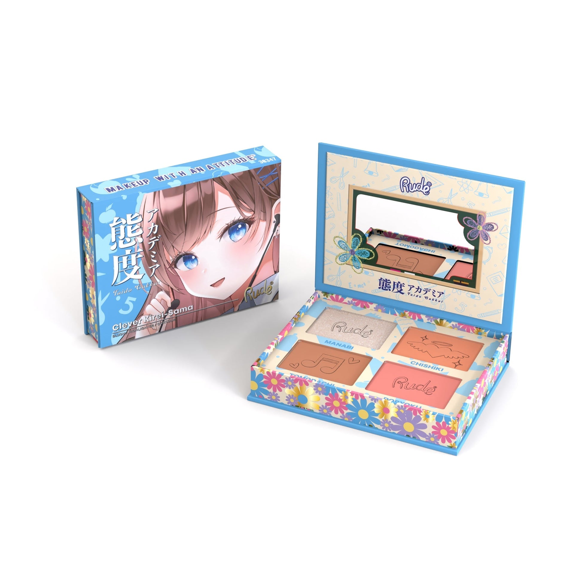 RUDE Manga Face Palette - Clever Kirei-Sama - Trending Wellness Store