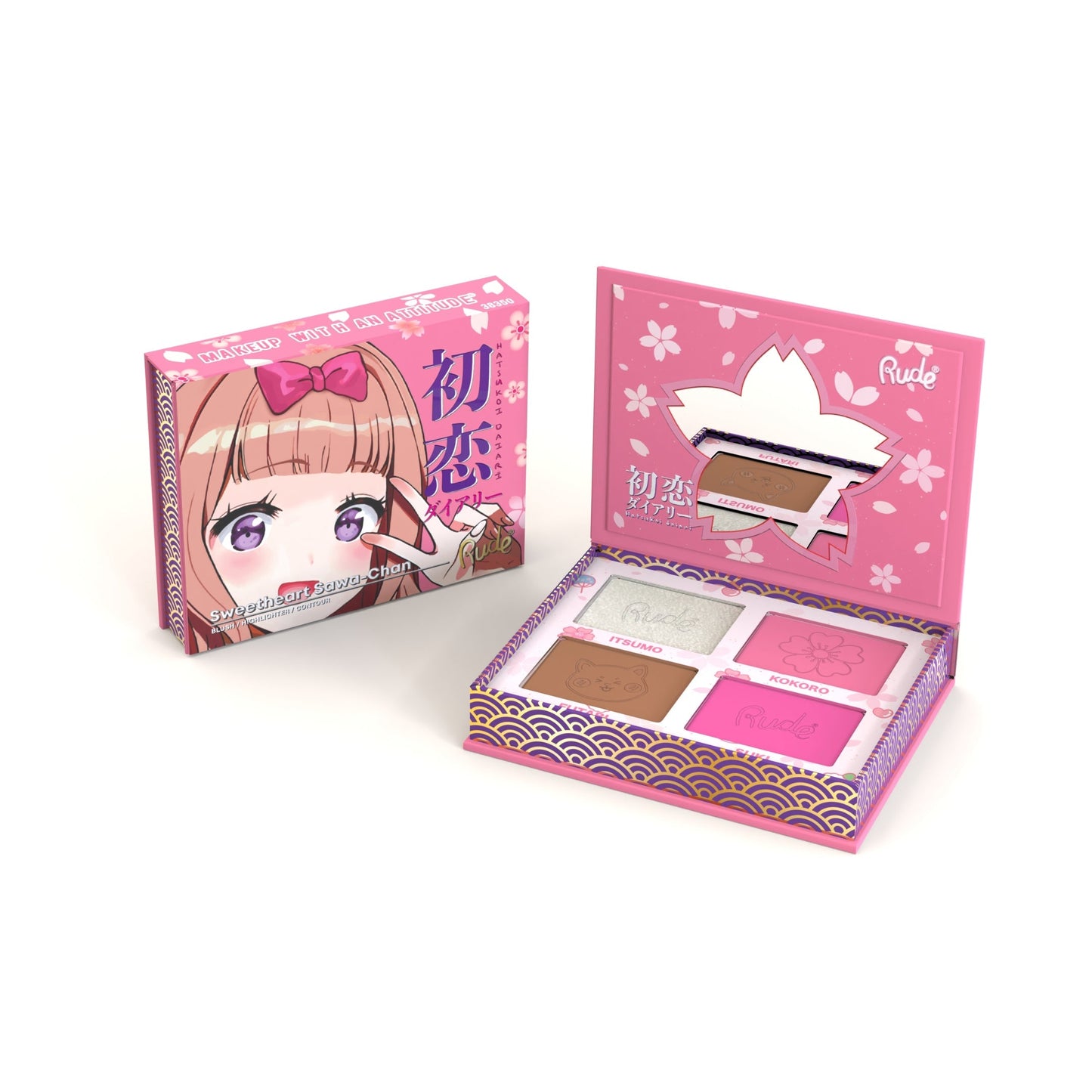 RUDE Manga Face Palette - Sweetheart Sawa-Chan - Trending Wellness Store