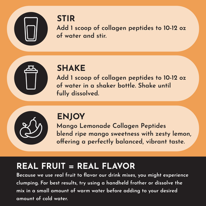 Mango Lemonade Collagen Peptides - Trending Wellness Store
