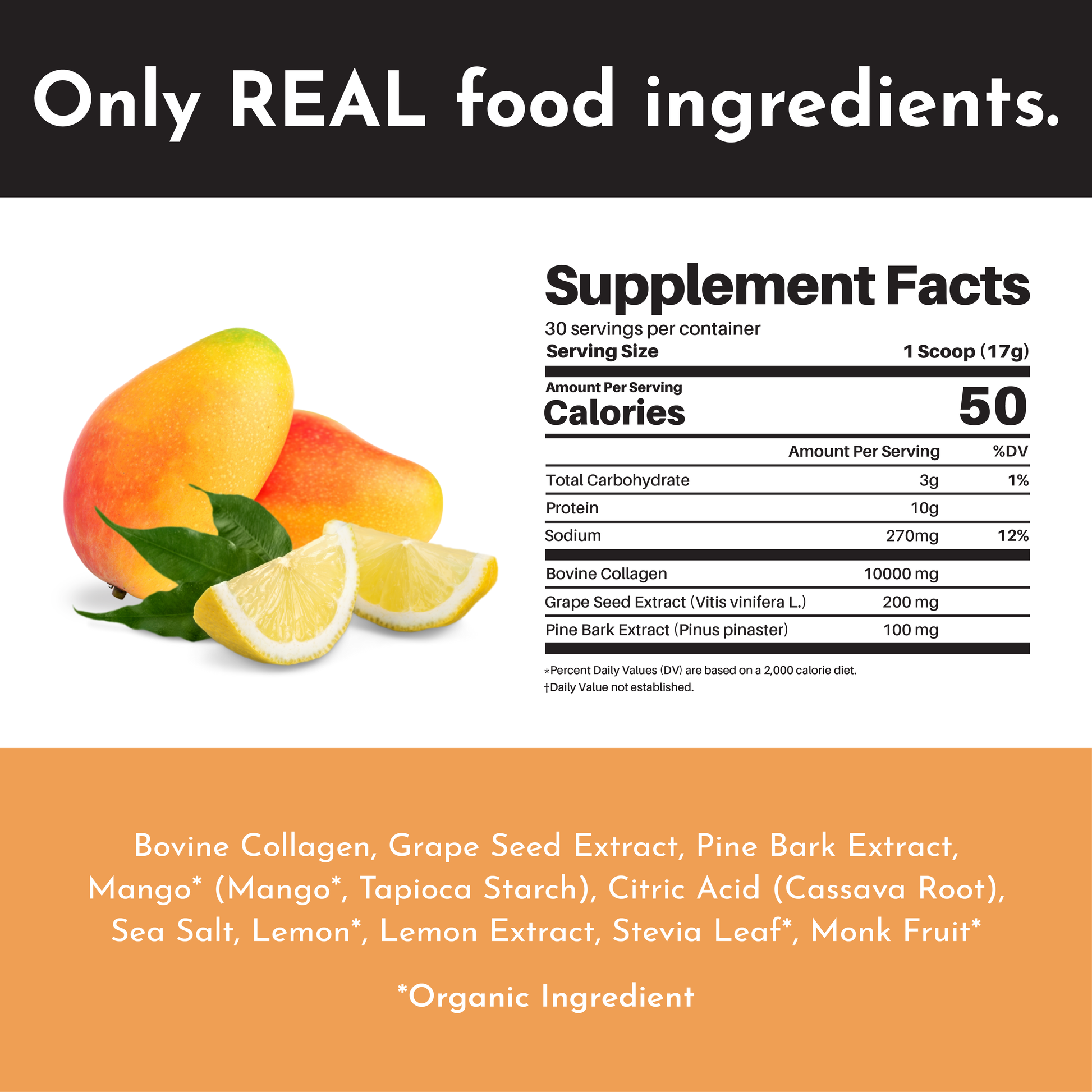 Mango Lemonade Collagen Peptides - Trending Wellness Store