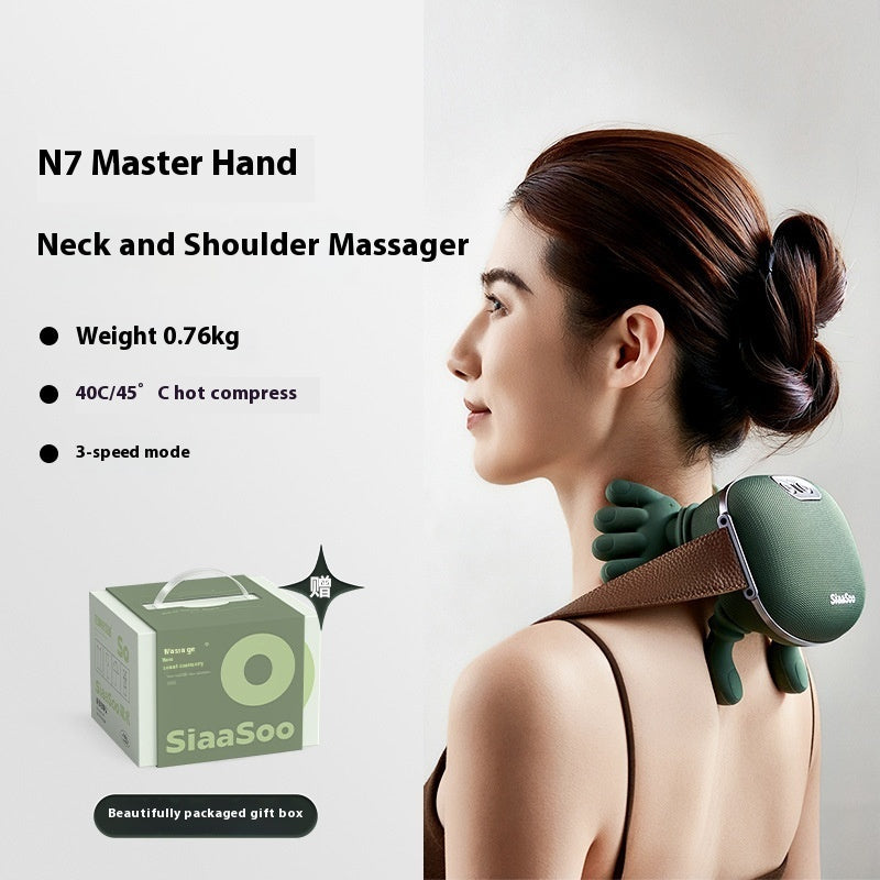 Master Hand Shoulder & Neck Massager with Heat Compress - Trending Wellness Store