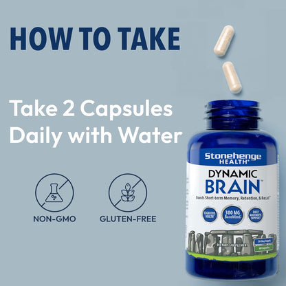 Stonehenge Health Dynamic Brain – Advanced Nootropic Supplement for Memory, Focus &amp; Clarity( Pack of 2) - Trending Wellness Store