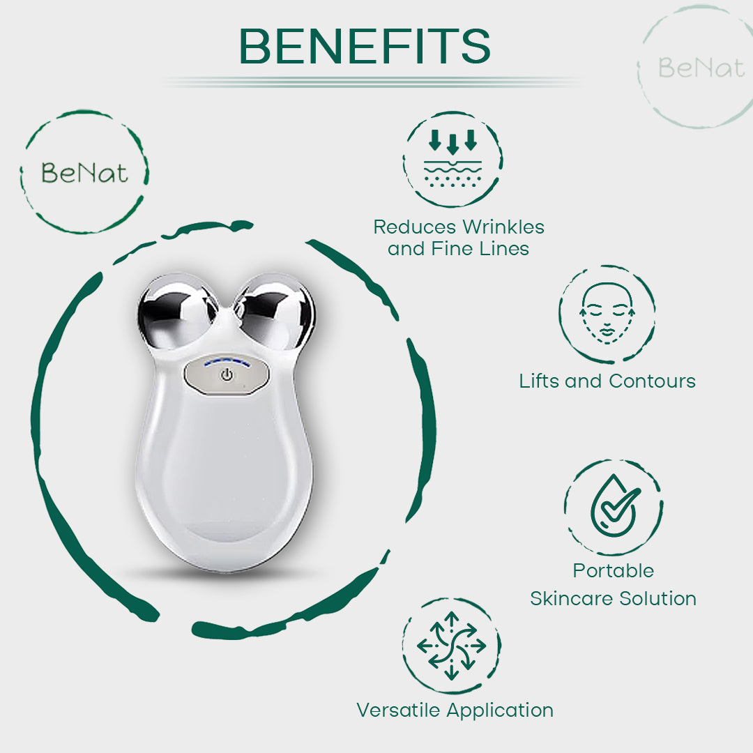 Microcurrent Facial Toning Massager - Trending Wellness Store
