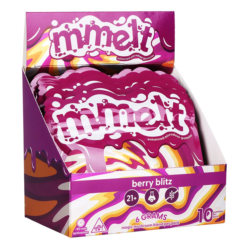 Mmelt Microdose Mushroom Gummies | 6g | 10pc | 6pk Display - Trending Wellness Store