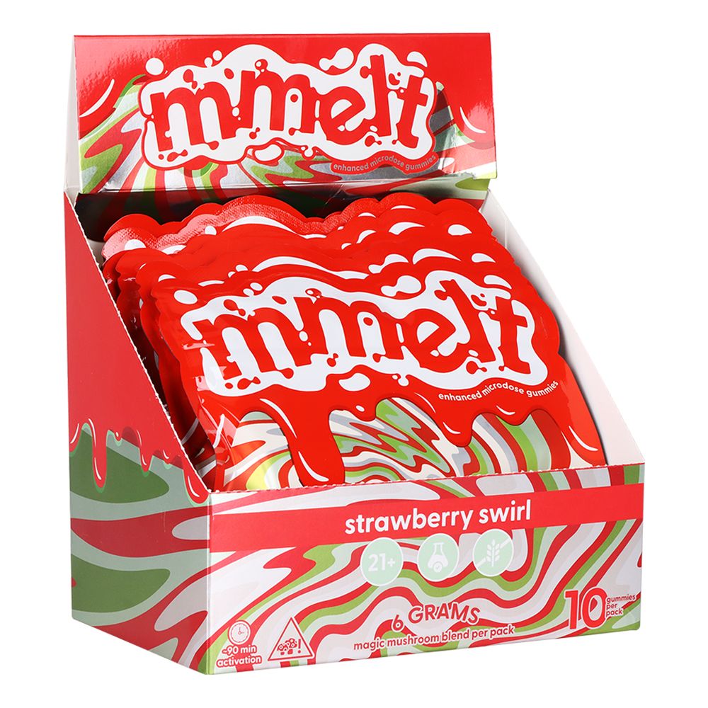 Mmelt Microdose Mushroom Gummies | 6g | 10pc | 6pk Display - Trending Wellness Store