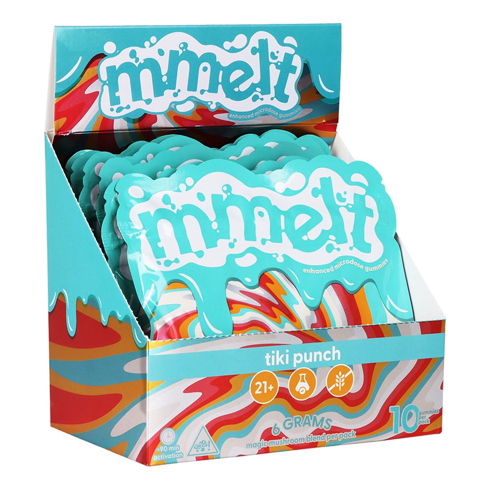 Mmelt Microdose Mushroom Gummies | 6g | 10pc | 6pk Display - Trending Wellness Store