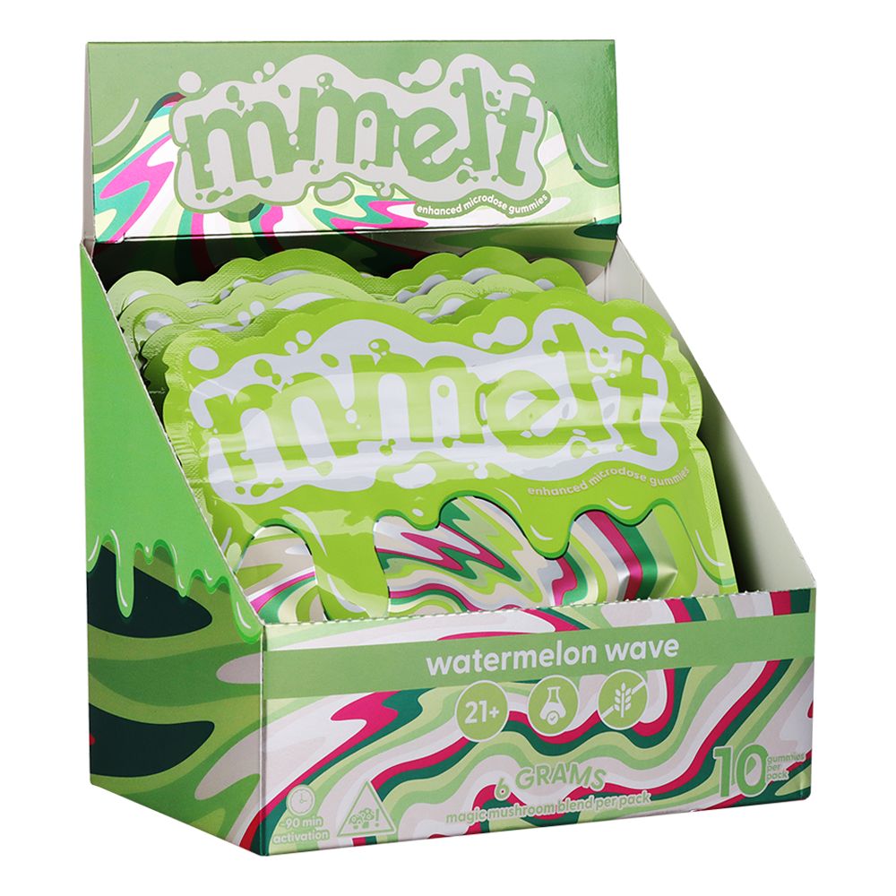 Mmelt Microdose Mushroom Gummies | 6g | 10pc | 6pk Display - Trending Wellness Store