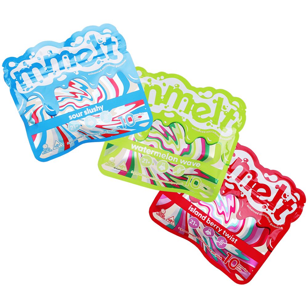 Mmelt Microdose Mushroom Gummies | 6g | 10pc | 6pk Display - Trending Wellness Store