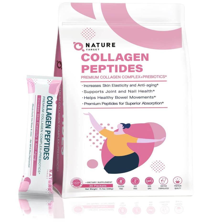 Collagen Hair, Skin & Nails Peptides, 30 Packets - Trending Wellness Store