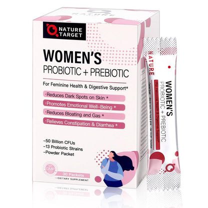 Women’s Probiotic & Prebiotic Powder, 50 Billion CFUs - Trending Wellness Store