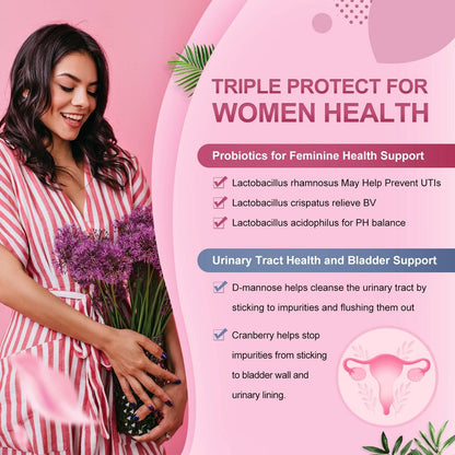 Women’s Probiotics for Vaginal & Urinary Health, 60 Billion CFUs - Trending Wellness Store