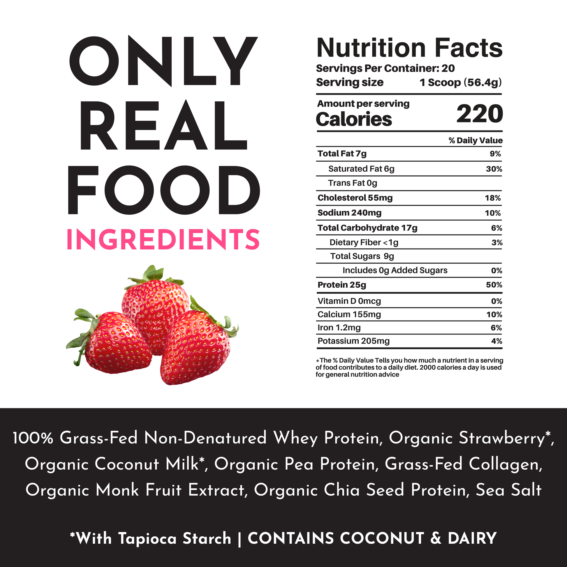 Strawberries and Cream Protein Powder - NSF - Trending Wellness Store