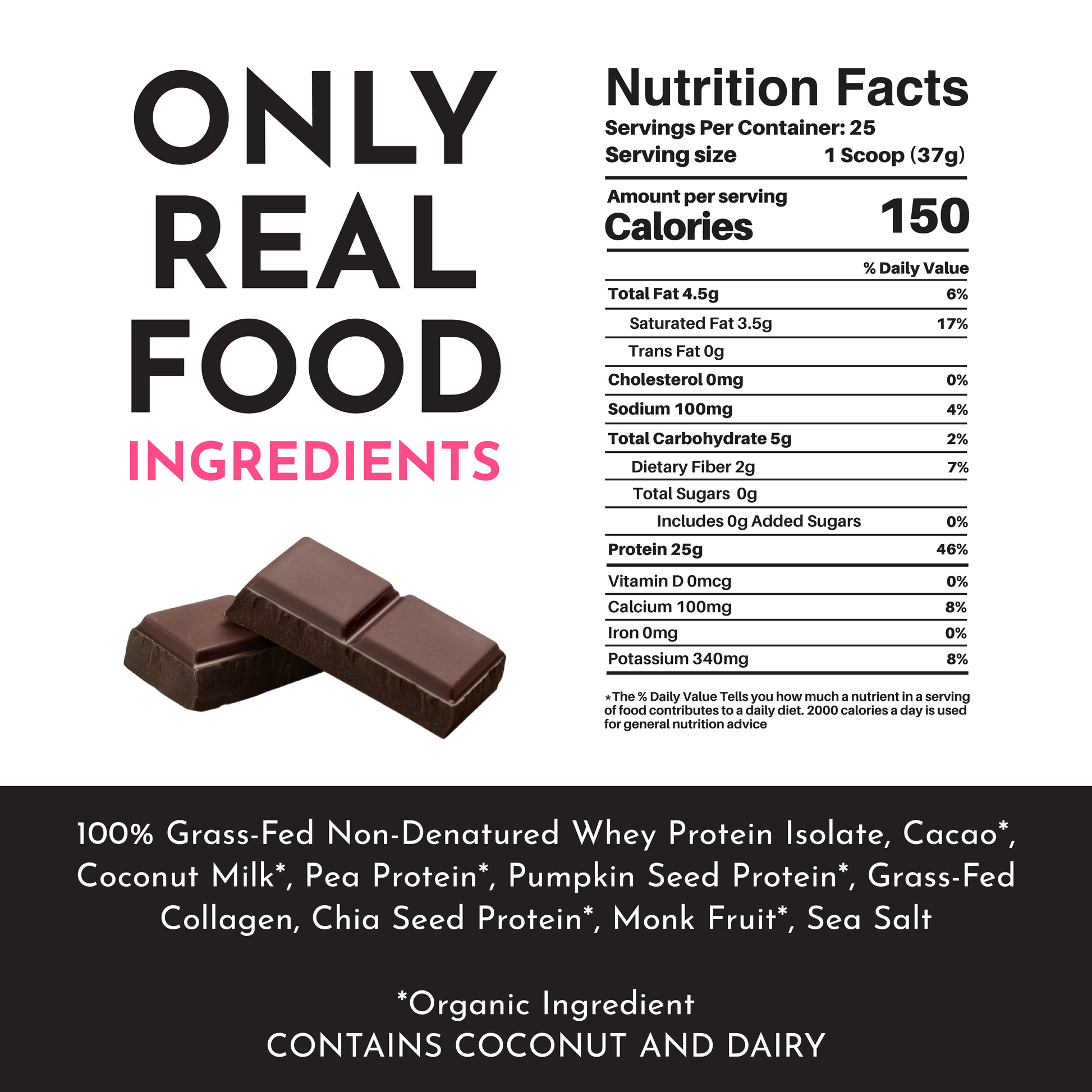 Chocolate Protein Powder - NSF - Trending Wellness Store