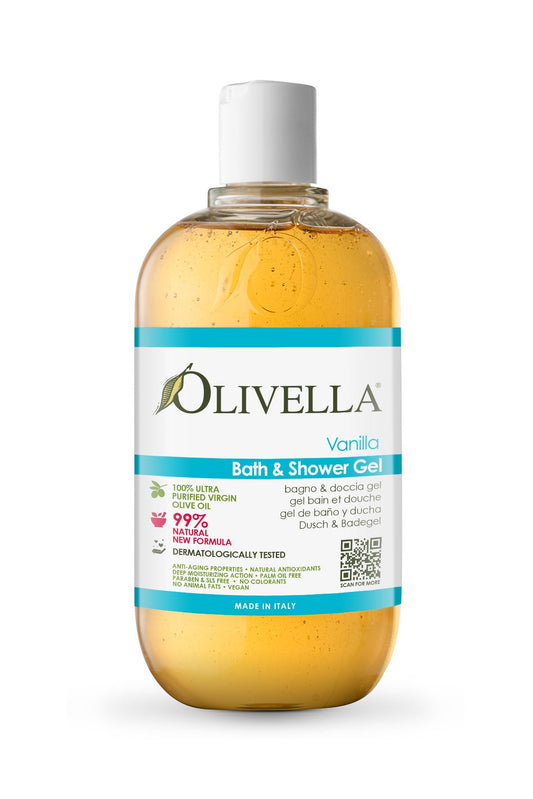 OLIVELLA Bath & Shower Gel Vanilla 500 ml - Trending Wellness Store