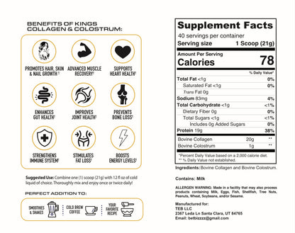 Collagen and Colostrum: Anti Aging and Recovery Blend - Trending Wellness Store