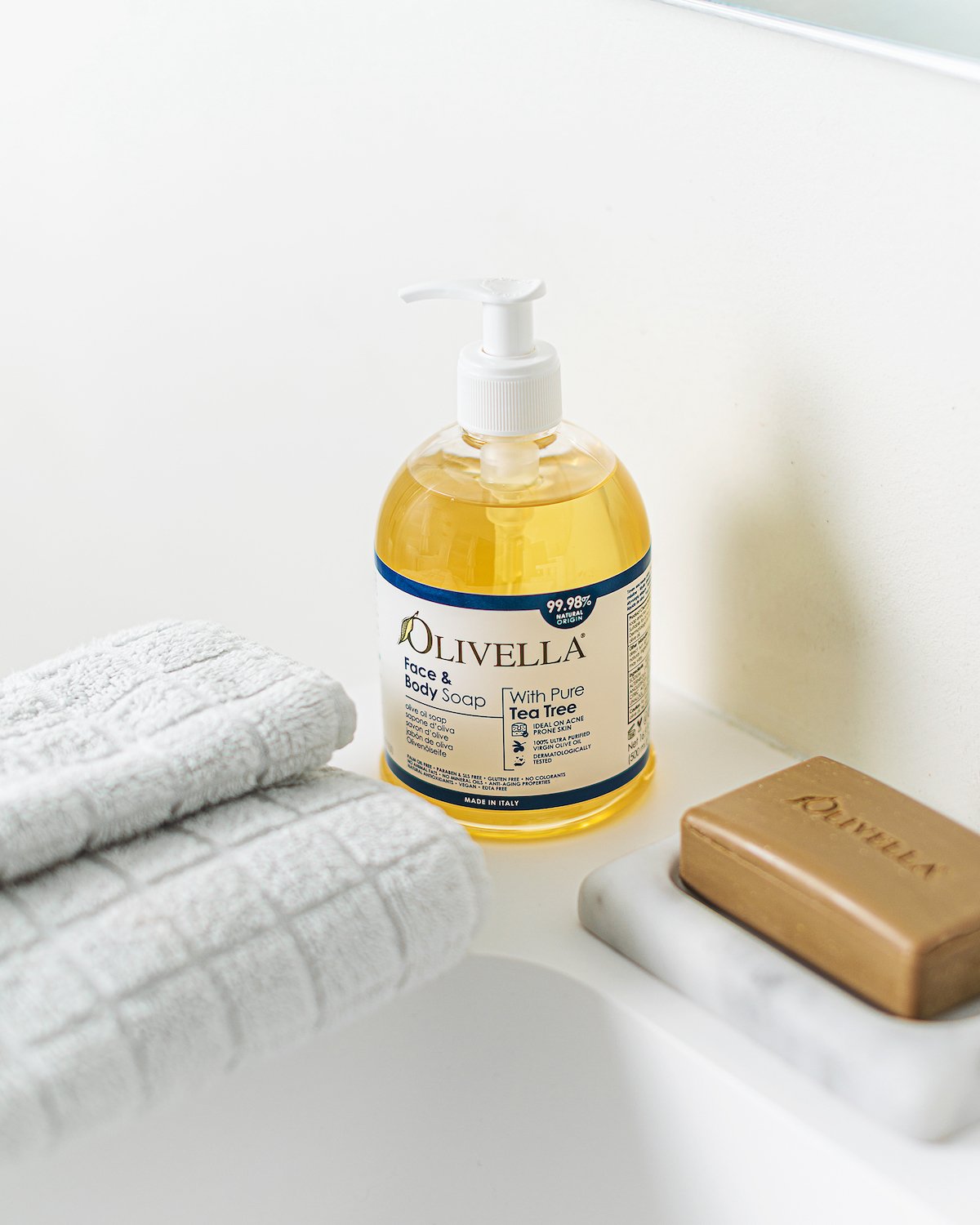 OLIVELLA Face & Body Liquid Soap Tea Tree Oil 16.9 oz - Trending Wellness Store