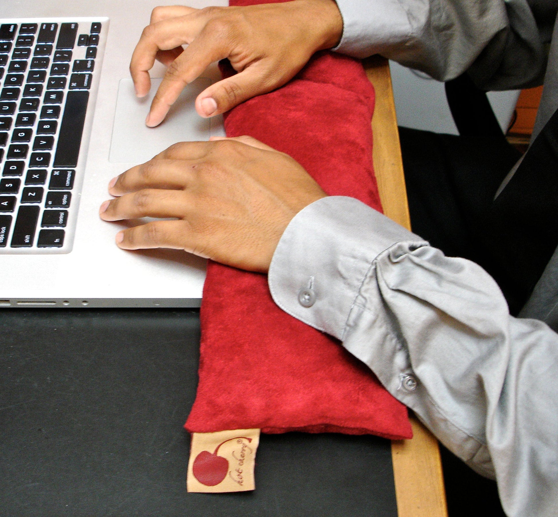 Hot Cherry Neck Wrap in Plush Red Ultra-Suede - Trending Wellness Store