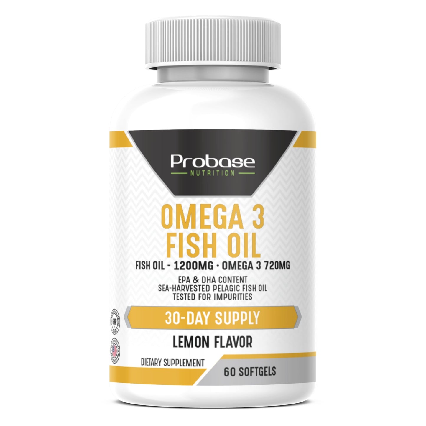 Omega 3 Fish Oil 30 Softgels 30-Day Supply - Trending Wellness Store