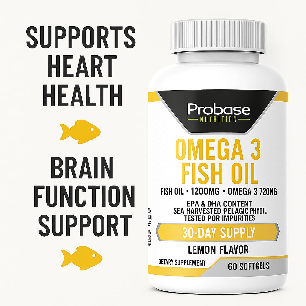 Omega 3 Fish Oil 30 Softgels 30-Day Supply - Trending Wellness Store