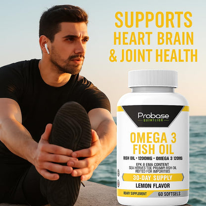 Omega 3 Fish Oil 30 Softgels 30-Day Supply - Trending Wellness Store