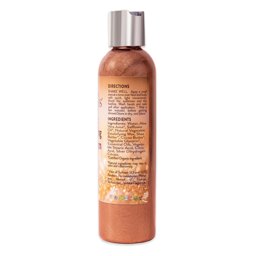 Organic Bronze Shimmer Body Lotion - Trending Wellness Store