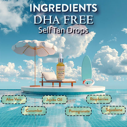 Organic DHA FREE Tanning Drops for Face & Body 1 oz. - Trending Wellness Store