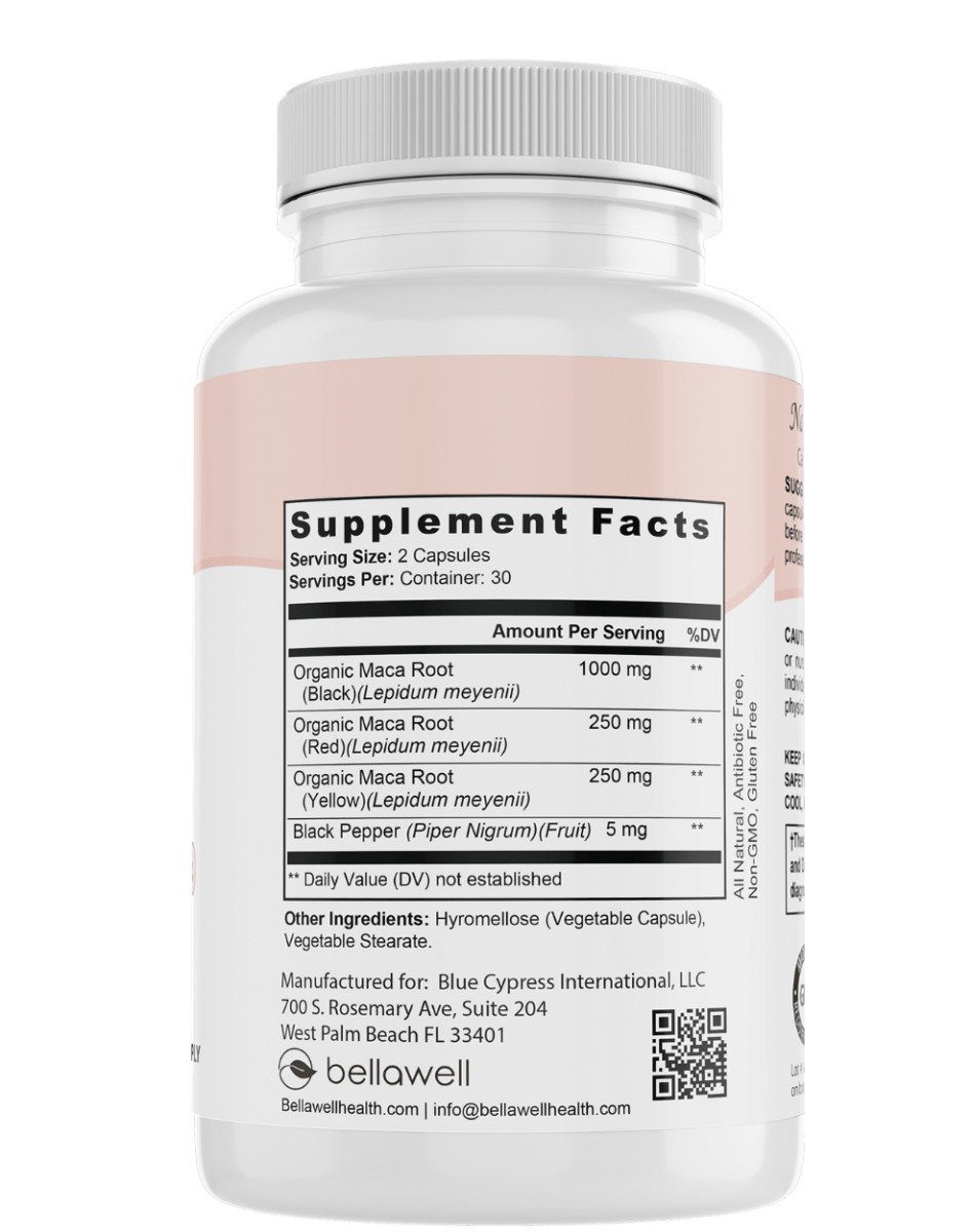 Organic Maca Root Complex by Bellawell - Trending Wellness Store