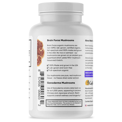 Organic Red Reishi Mushroom, 90 Capsules - Trending Wellness Store