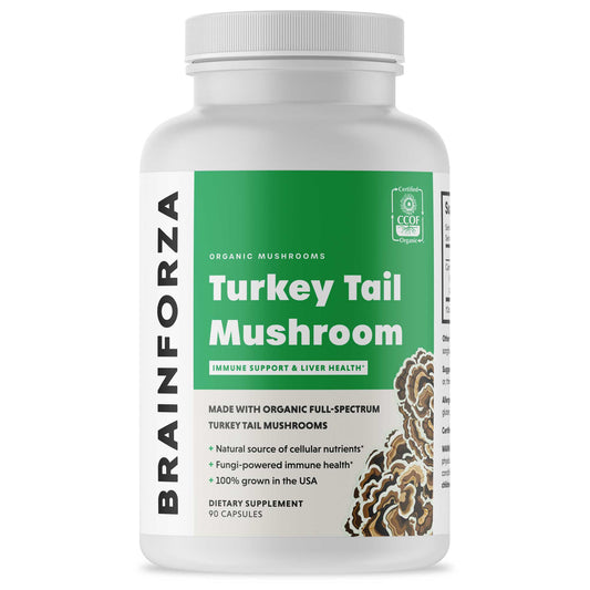 Organic Turkey Tail Mushroom, 90 Capsules - Trending Wellness Store