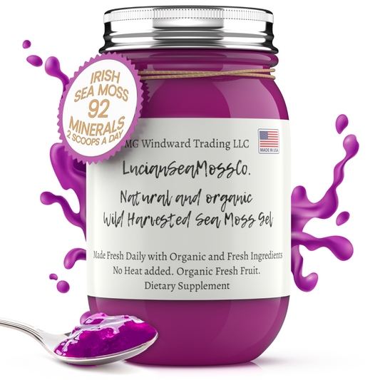 Fresh Organic Elderberry Infused PURPLE Sea Moss Gel - Trending Wellness Store