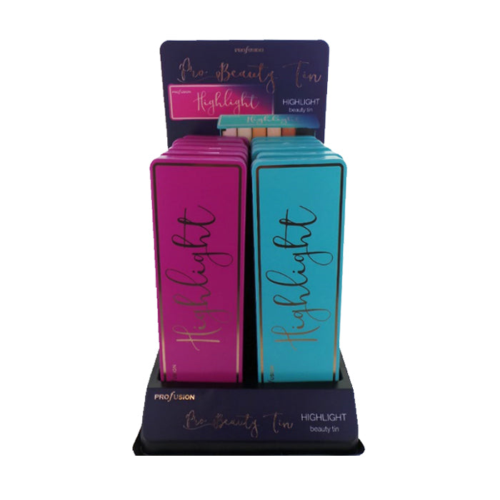 PROFUSION Beauty Tin Cases Highlight Display Set, 12 pcs - Trending Wellness Store
