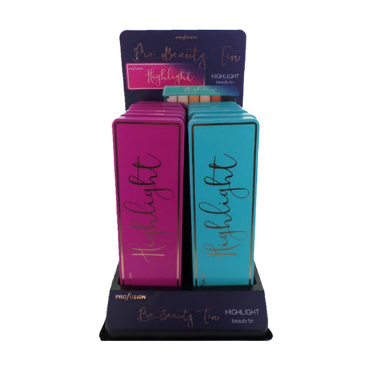 PROFUSION Beauty Tin Cases Highlight Display Set, 12 pcs - Trending Wellness Store