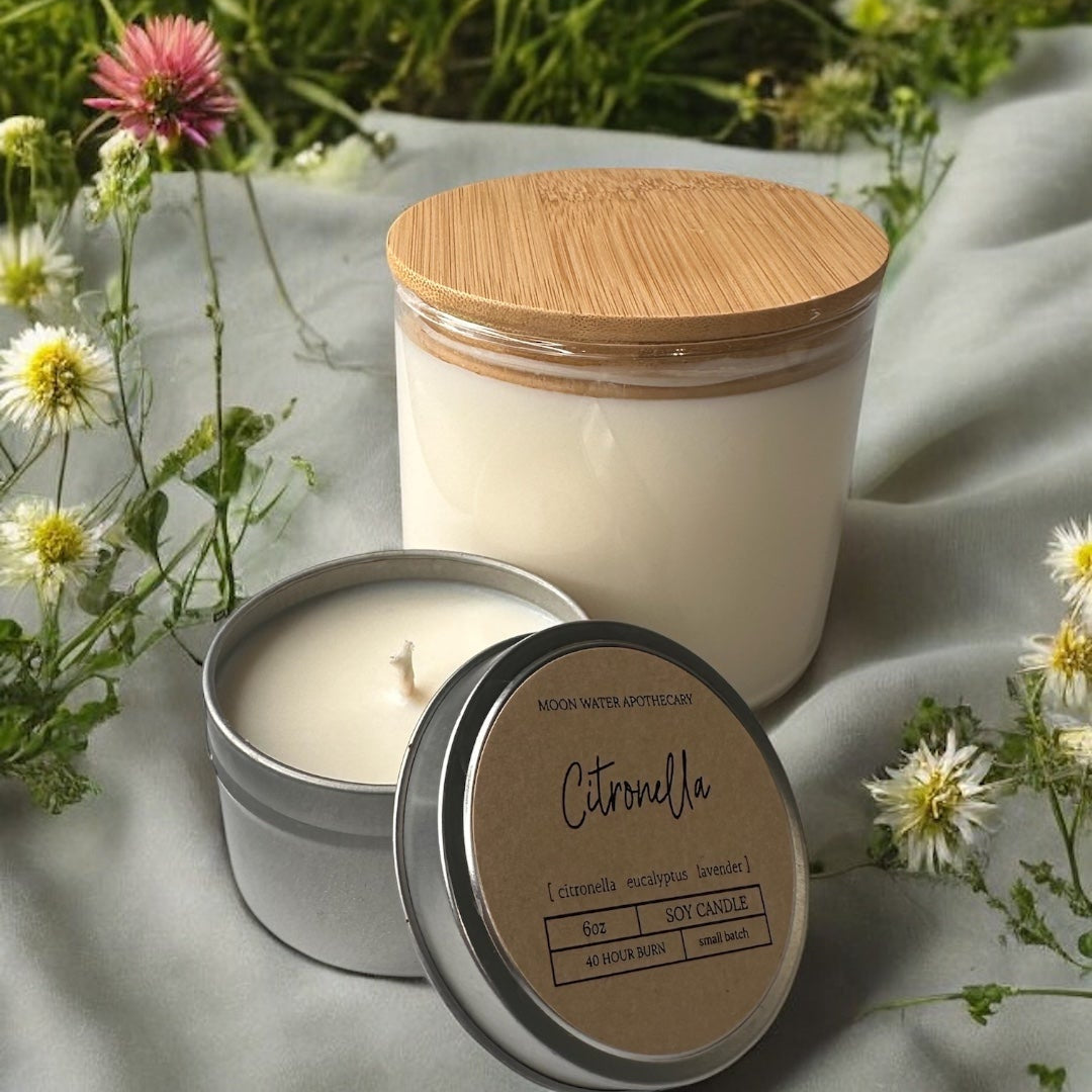 Citronella Candle – 16 oz 3-Wick Outdoor Mosquito Repellent with Essential Oils - Trending Wellness Store