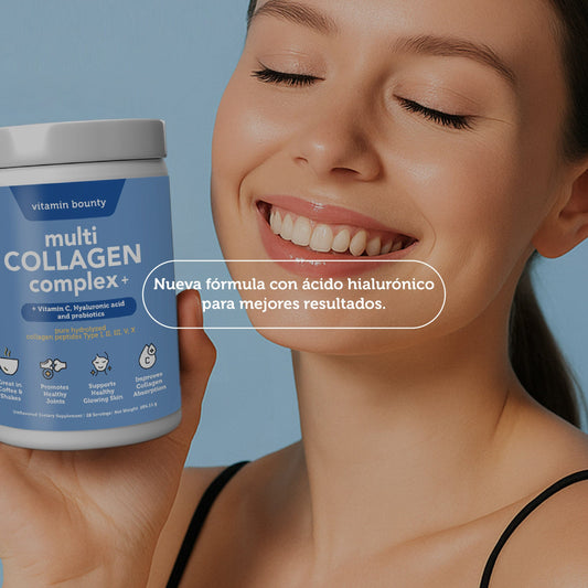 Colageno Hidrolizado 5 en 1 con Ácido Hialurónico, Vitamina C y Probióticos - Trending Wellness Store