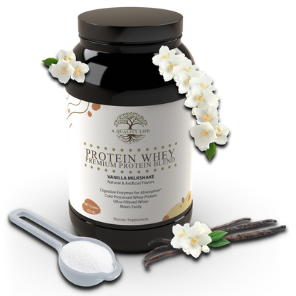 Protein Whey Premium Protein Blend Vanilla Milkshake - Trending Wellness Store