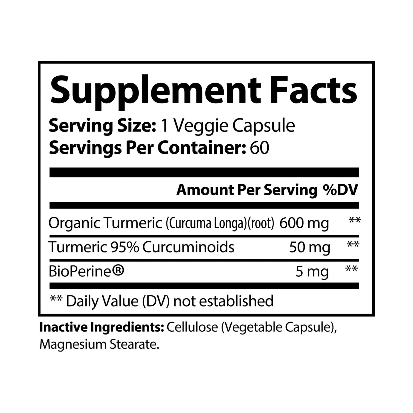 PureCur Turmeric with Black Pepper Fruit Extract Supplement (60 Capsules) - Trending Wellness Store