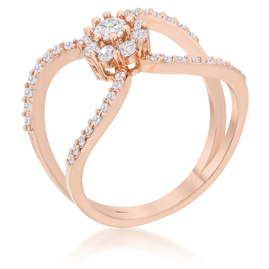 0.4ct CZ Delicate Floral Wrap Ring - Trending Wellness Store