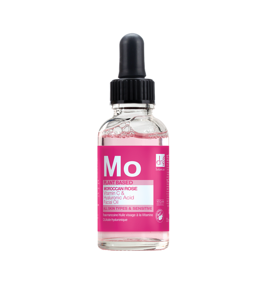 Moroccan Rose Facial Oil with Hyaluronic Acid & Vitamin C - Trending Wellness Store