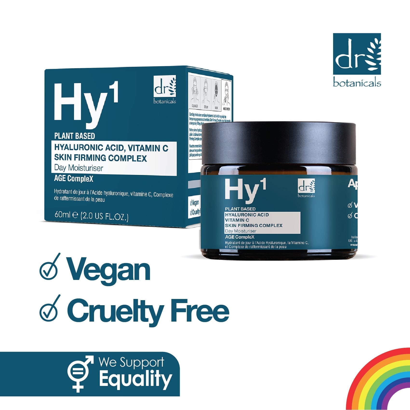 Hyaluronic Acid 1% & Vitamin C 1% & Skin Firming Complex 1% Day Moisturiser 60ml - Trending Wellness Store
