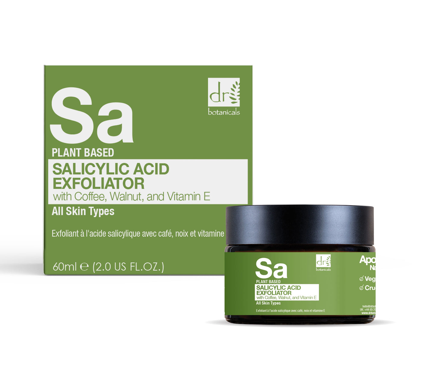Salicylic Acid Exfoliator with Coffee, Walnut & Vitamin E 60ml - Trending Wellness Store