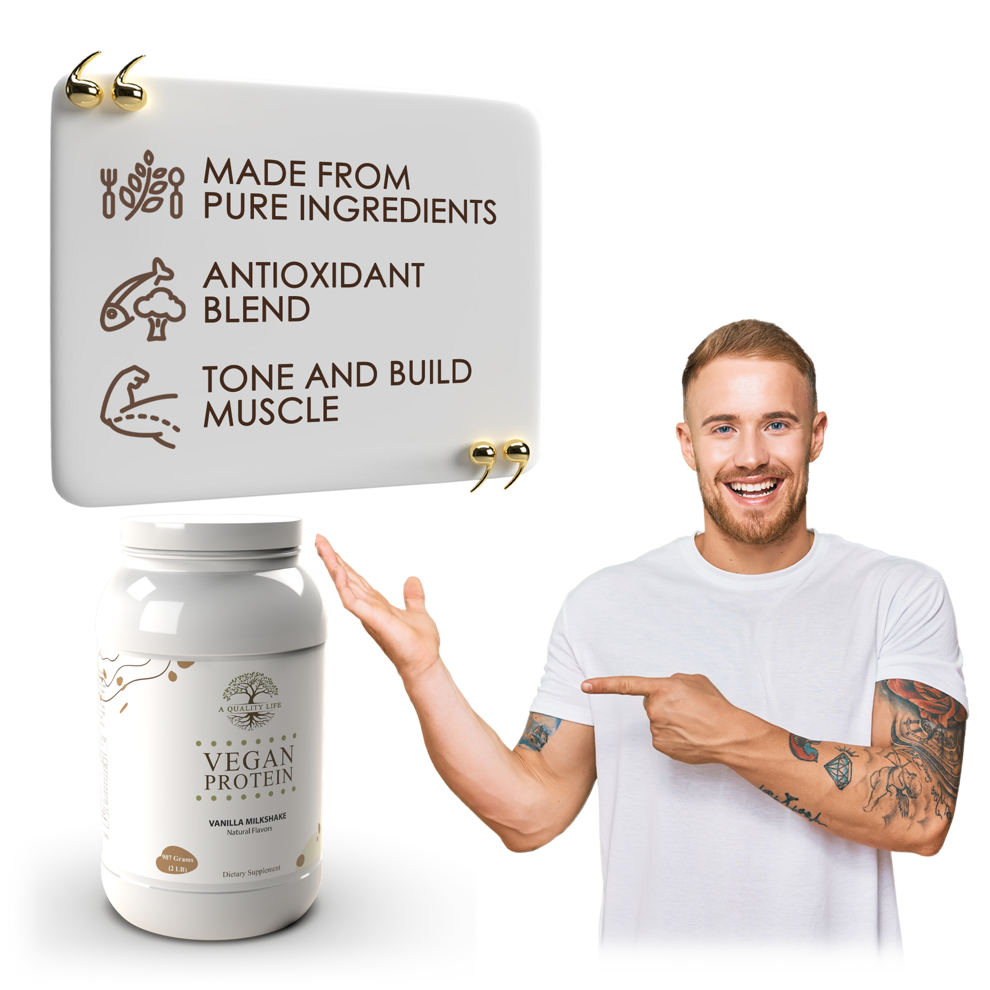 Vegan Protein Vanilla Milkshake - Trending Wellness Store